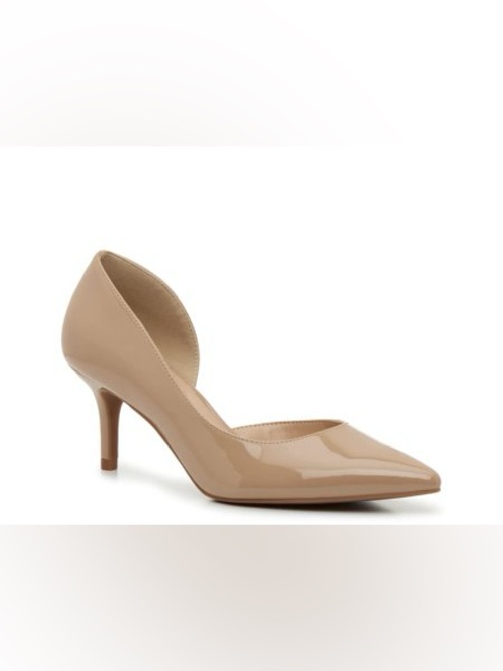 Kelly & Katie Relira Beige Patent Synthetic Pump Size 9.5